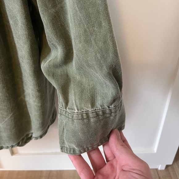 Distressed Tencel Button down - Picture 3 of 6